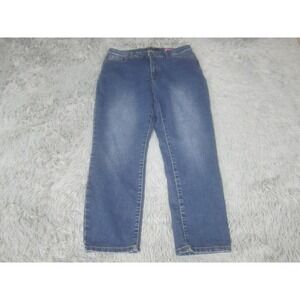 Womens Jeans Blue Denim 10 Medium Wash Don't Lose Faith Cotton Blend  Straight